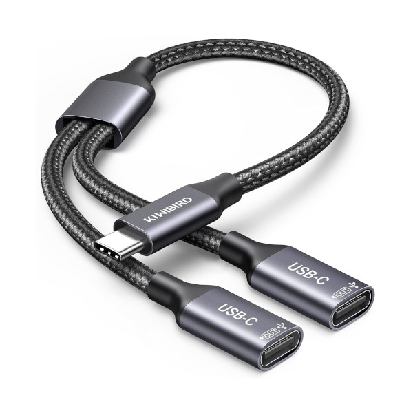 KiwiBird USB-C splitter kaabel