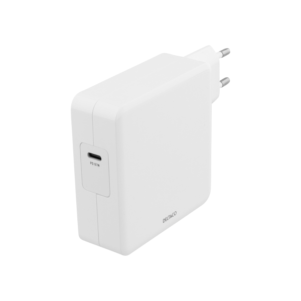 87W Deltaco USB-C adapter
